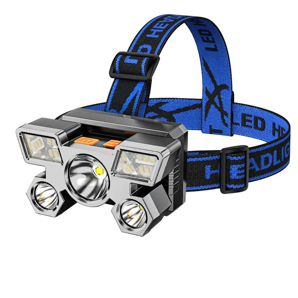 212-model-sarjli-5-led-4-mod-14352-1.png 212 Model Şarjlı 5 Led 4 Modlu Cob Led Avcı Balıkçı Kamp Süper Kafa Lambası - Görsel 1