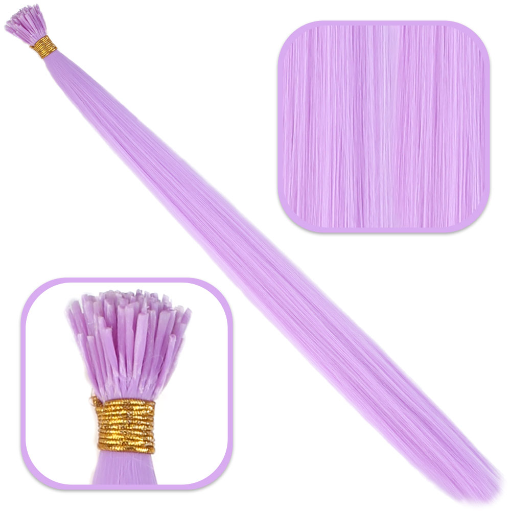 2403a.jpg Fiber Sen Boncuk Kaynaklık Renkli / Lila / 100 Adet - Görsel 1