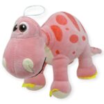 Sevimli Peluş Dinazor Turko Dino 35 cm - Pembe - 1 ADET - Görsel 5
