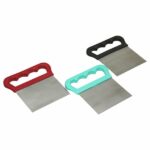 2li Set Hamur Şekillendirici Eğik Pasta Spatulası ve Metal Hamur Kesici Kazıyıcı Spatula - Görsel 5