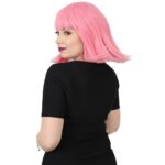 Küt Kahküllü Fiber Sen Peruk / Şeker Pembe - Görsel 3