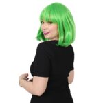 Küt Kahküllü Fiber Sen Peruk / Neon Yeşil - Görsel 3