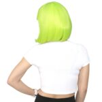 Küt Kahküllü Fiber Sen Peruk / Neon Sarı - Görsel 3
