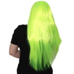 Uzun Kahküllü Fiber Sen Peruk / Neon Sarı - Görsel 3