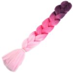 Afrika Örgüsü Ve Rasta İçin Sen Ombreli  / Koyu Pembe / Pembe / Açık Pembe - Görsel 2