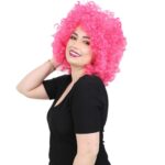 Animasyon Parti Ve Palyaço Peruğu / Neon Pembe - Görsel 4