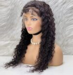 Gerçek Front Lace Tül Peruk / Kabarık Afro / Doğal 65/70cm - Görsel 4