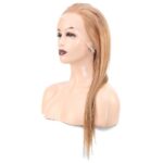 Düz Front Lace Gerçek Tül Peruk / Kumral / 60/65cm - Görsel 4