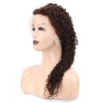 Afro Dalga Front Lace Gerçek Tül Peruk / Koyu Kahve / 60/65cm - Görsel 4