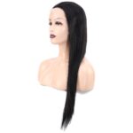 Front Lace Gerçek Tül Peruk Düz / Doğal / 65/70cm - Görsel 4