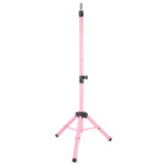 Kuaför Eğitim Mankeni İçin Metal Tripod / Pembe + Taşıma Çantası - Görsel 3
