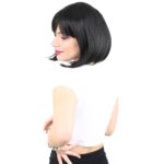 Küt Kahküllü Fiber Sen Peruk / Siyah - Görsel 3