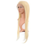 Gerçek Front Lace Düz Platin Tül Peruk / 75/80cm - Görsel 3
