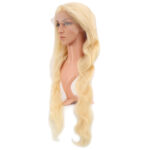 Gerçek Front Lace Dalgalı Platin Tül Peruk / 85/90cm - Görsel 3