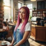 Afrika Örgüsü Ve Rasta İçin Sen Ombreli  / Koyu Pembe / Açık Pembe / Mavi