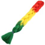 Afrika Örgüsü Ve Rasta İçin Sen Ombreli  / Tcu / Sarı / Yeşil - Görsel 2