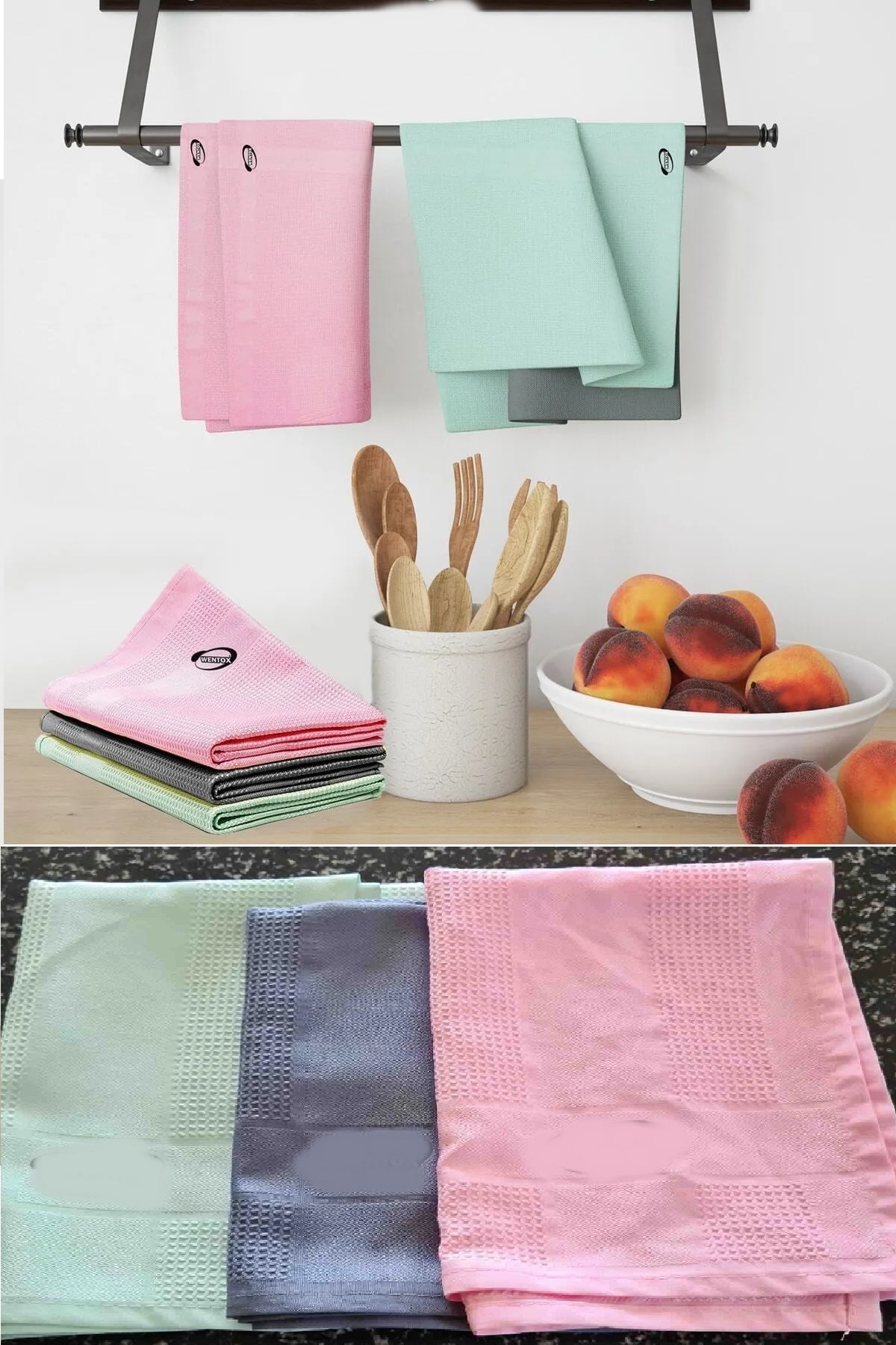 3-adet-ger-6276-1.jpg 3 Adet Gerçek Mikrofiber Temizlik Bezi (40x60 cm) - İz Bırakmaz Cam Ev Araba Temizlik Bezi - Görsel 1