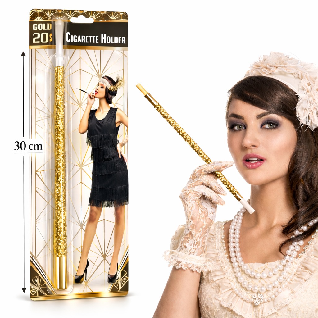 30-cm-altin-gold-payetli-sigara-tutacagi-1920-ler-gatsby-p-resim-5372.jpg 30 cm Altın Gold Payetli Sigara Tutacağı 1920ler Gatsby Parti Aksesuarı - Görsel 1