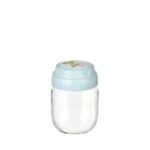 3lü Set Vintage Dekoratif Desenli Cam Kavanoz 425ml - 14,3 oz - Görsel 4