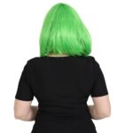 Küt Kahküllü Fiber Sen Peruk / Neon Yeşil - Görsel 4