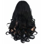 Dalgalı Perçemsiz Uzun Fiber Sen Peruk / Koyu Kestane - Görsel 5