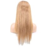 Düz Front Lace Gerçek Tül Peruk / Altın Karamel / 60/65cm - Görsel 5
