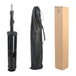Kuaför Eğitim Mankeni İçin Ayaklı Metal Tripod / Siyah + Taşıma Çantası - Görsel 5