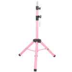 Kuaför Eğitim Mankeni İçin Metal Tripod / Pembe + Taşıma Çantası - Görsel 4