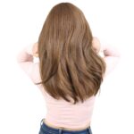 Düz Perçemli Orta Boy Fiber Sen Peruk / Kumral - Görsel 4