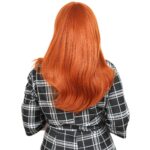 Düz Perçemli Orta Boy Fiber Sen Peruk / Bakır - Görsel 4
