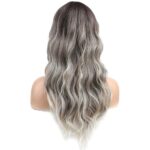 Dalgalı Perçemli Fiber Sen Orta Boy Peruk / Ombre ve Röfleli - Görsel 5