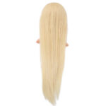Gerçek Front Lace Düz Platin Tül Peruk / 80/85cm - Görsel 4