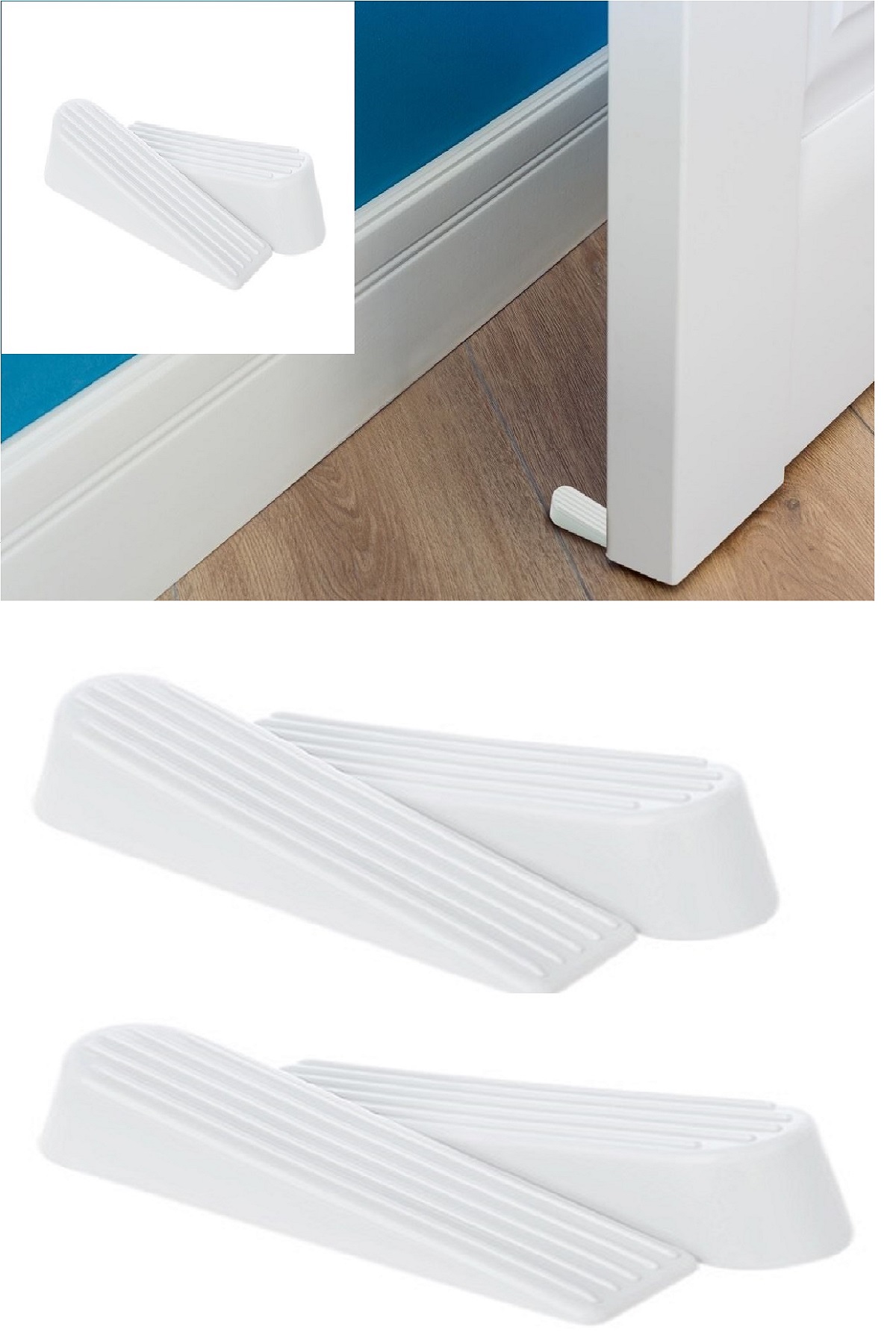 4-adet-kap-6045-1.jpg 4 Adet Kapı Rampası Kapı eri - Kapı Tamponu Çarpma Önleyici Set - Görsel 1
