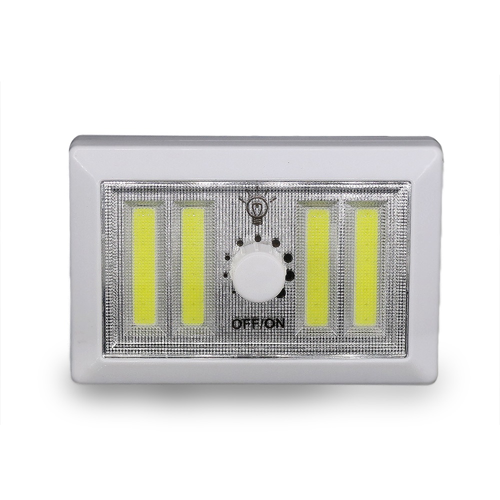 4-ledli-pilli-led-lamba-guc-15789-1.jpg 6W Mıknatıslı ve Yapışkanlı Portatif LED Işık - Görsel 1