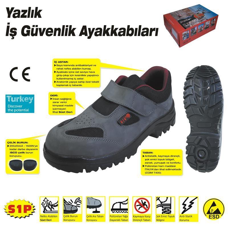 414-yazlik-s1-45-no-celik-burunlu-ayakkabi-40153.jpg 414 Yazlık S1 İş Ayakkabısı - 45 No - Görsel 1