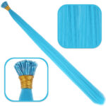 Fiber Sen Boncuk Kaynaklık Renkli  / Turkuaz Mavi / 100 Adet
