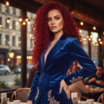Gerçek Front Lace Tül Peruk / Derin Dalgalı / Kızıl 70/75cm
