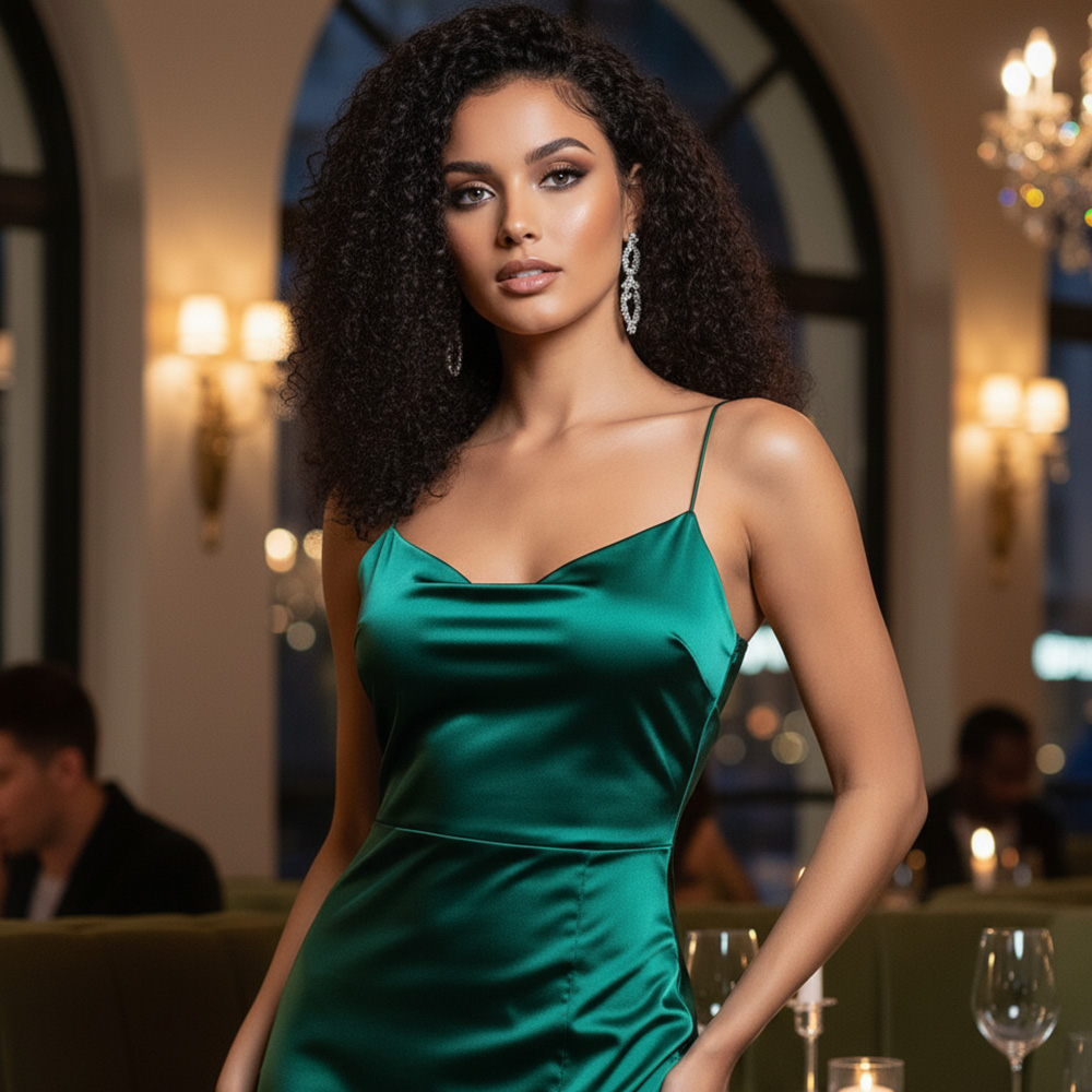 5-89.jpg Gerçek Front Lace Tül Peruk / Kabarık Dalga / Doğal 50/55cm - Görsel 1