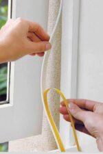 5 Adet 9 Metre Pencere Izolasyon Bandı Yapışkanlı Cam Yalıtım Süngeri Rüzgar Soğuk Kesici Pimapen Fitili - Görsel 3