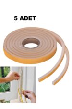 5 Adet Kapı Pencere Isı Yalıtım Süngeri Yapışkanlı Pencere Rüzgar Bandı 18MM x 2,5 MT - Görsel 3