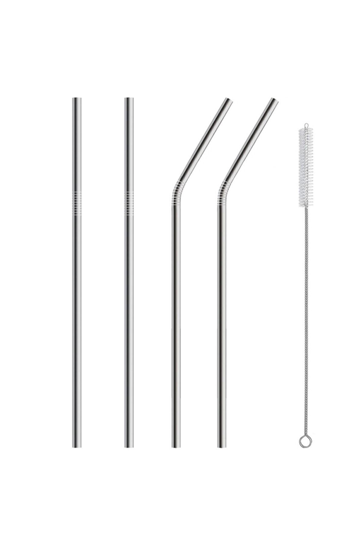 5-parca-m-2645-1.jpg 5 Parça Metal Pipet - Paslanmaz Çevre Dostu Metal Pipet Fırça Seti - Görsel 1