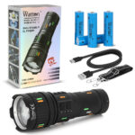 5000 LÜMEN CREE TG LED ŞARJ GÖSTERGELİ EL FENERİ WATTON WT-731