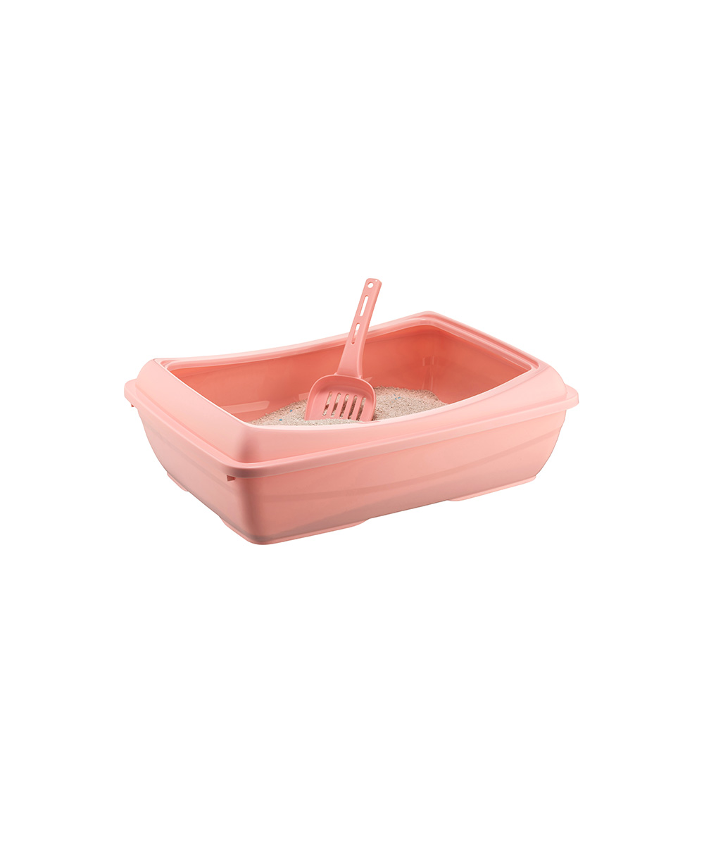 5081-ku-c-u-k-kedi-tuvaleti-4.jpg Açık Kedi Tuvalet Kum Kabı 12*37*50 cm Karışık Renklerde - Görsel 1