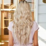 Kumral Ombre/ Balköpüğü Platin Röfleli Orta Boy Tül Peruk - Görsel 2