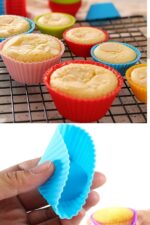 6 Adet Yıkanabilir Mini Tırtıklı Muffin Kalıbı- Ribanalı Kek-Cupcake- Renkli Hamur Işi Kabı - Görsel 4
