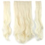 Fiber Sen Dalgalı Yarım Ay + 2 Yan Çıt Çıt / Platin - Görsel 2