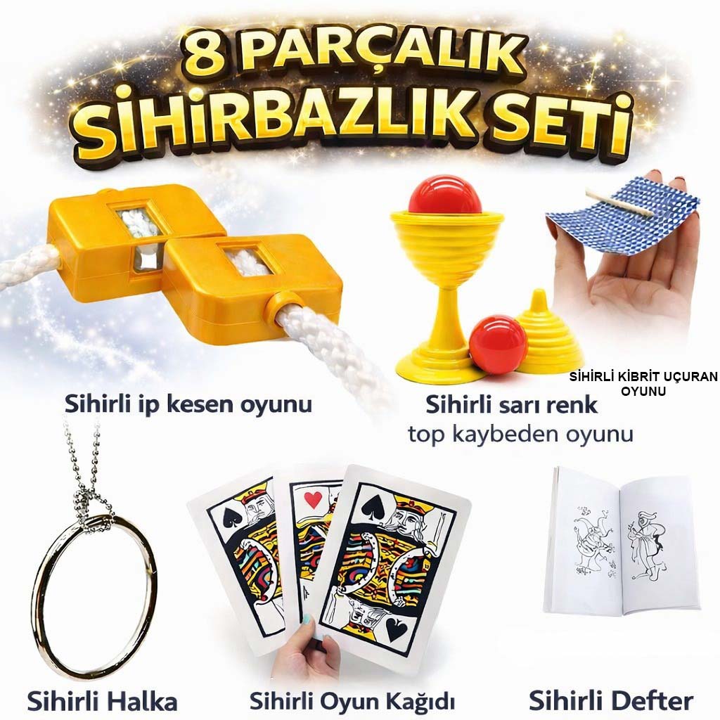8-li-sihirbazlik-seti-kibrit-defter-halka-kupa-ip-3-lu-resim-5314.jpg 8li Sihirbazlık Seti (Kibrit, Defter, H, Kupa, İp, 3lü Kart) - Görsel 1