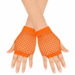 80ler 90lar Retro Neon Tcu File Parmaksız Kısa Eldiven 11 cm
