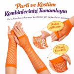 80ler 90lar Retro Tcu File Parmaksız Eldiven 26 cm - Görsel 2