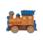 Oyuncak Tren Işıklı Sesli Bas Gitsin 14cm - MAVİ - 8068A - 1 ADET - Görsel 2